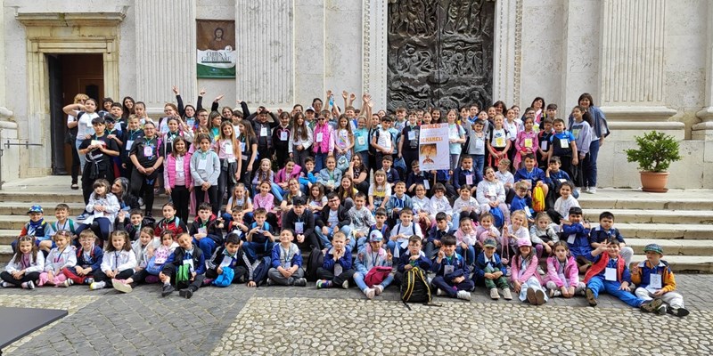 Visita degli alunni della scuola di Carchitti (Lazio)